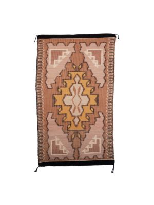 RAISED OUTLINE RUG BY AN ARTIST ONCE KNOWN (NAVAJO)