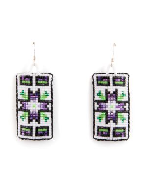 BEADED EARRINGS BY MARCELLA BEALL (NAVAJO/JEMEZ)