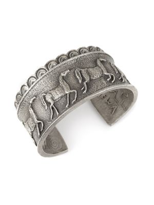 STERLING SILVER HORSE BRACELET BY ANTHONY LOVATO (SANTO DOMINGO)