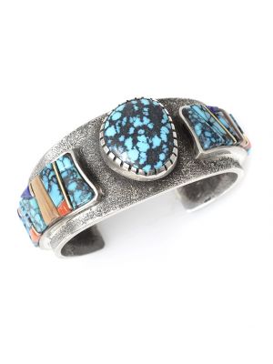 Multi-stone bracelet by Wes Willie (Navajo)