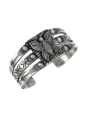 BUTTERFLY BRACELET BY CURTIS PETE (NAVAJO)