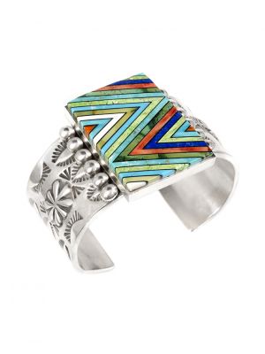 MULTI-STONE BRACELET BY BRYON YELLOWHORSE (NAVAJO)