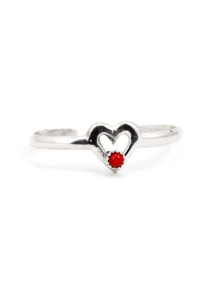 SILVER & CORAL BABY BRACELET BY MILDRED PARKHURST (NAVAJO)