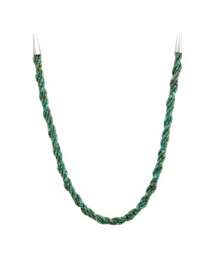 TURQUOISE 5-STRAND NECKLACE BY MARCELLA BEALL (NAVAJO/JEMEZ)