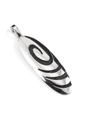 SILVER OVERLAY PENDANT BY ANDERSON KOINVA (HOPI)
