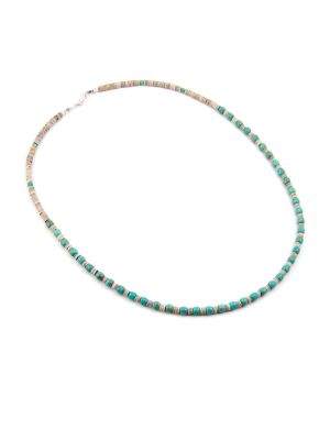 TURQUOISE & SHELL NECKLACE MY MARCELLA BEALL (NAVAJO/JEMEZ)