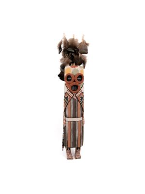 MASAU EARTH GOD KACHINA DOLL BY MANFRED SUSUNKEWA (HOPI)