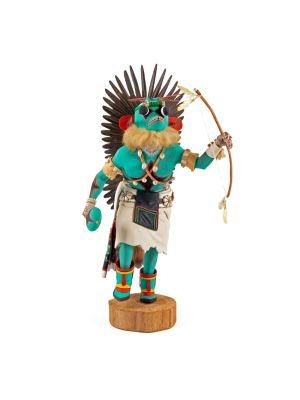 BLUE A'HOTE KACHINA BY CECIL CALNIMPTEWA JR. (HOPI)