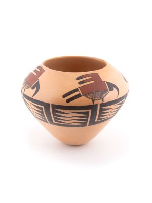 POLYCHROME POTTERY BY GARRETT MAHO (HOPI)