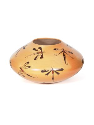 DRAGONFLY WATER VASE BY GARRETT MAHO (HOPI)