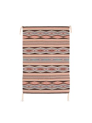 VEGETAL DYE WIDE RUINS RUG BY AN ARTIST ONCE KNOWN (NAVAJO)