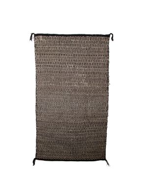 DOUBLE WEAVE TWILL SADDLE BLANKET BY LUCILLE M. COYADITTS (NAVAJO)