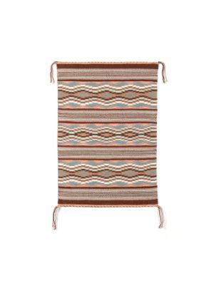 CRYSTAL PATTERN RUG BY AN ARTIST ONCE KNOWN (NAVAJO)