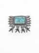Turquoise Pin by Perry Shorty (Navajo)
