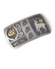 Sterling silver & 14K multi-animal belt buckle by Loren Maho (Hopi)