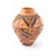 POTTERY JAR WITH SHARD DESIGN BY LORETTA SILAS (HOPI)
