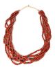 6-strand coral necklace by an unknown artist