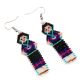 BEADED LADY EARRINGS BY V. BLACKIE (NAVAJO)