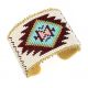 Multi-color beaded loom bracelet by Wendy Weston (Navajo)