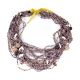 Purple beaded necklace by Yolanda Hart Stevens (Gila River)