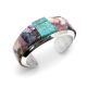 SILVER, TIFFANY STONE & TURQUOISE CUFF BY MICHAEL “NA NA PING” GARCIA (YAQUI)