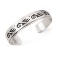 STERLING SILVER OVERLAY BRACELET BY AUGUSTINE MOWA (HOPI)