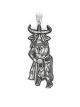 Sterling Silver Pendant by Bennett Kagenveama (Hopi)