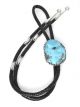 Sterling Silver & Turquoise Bolo Tie by James Fendenheim (Tohono O'odham)