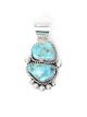 Sterling Silver & Turquoise Pendant by Veronica Yellowhorse (Navajo)