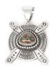 Sterling silver & turquoise pendant by Matthew Charley (Navajo)