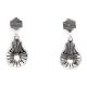 SILVER DROP EARRINGS BY CHARLIE JOHN (NAVAJO)