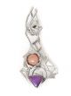 Sugilite & opal pendant by Dylan Poblano (Zuni)