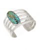 Sterling silver bracelet with turquoise by Darryl Dean Begay (Navajo)