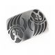 Sterling silver overlay badger paw belt buckle by Darren Seweyestewa (Hopi)