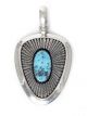 BLUE GEM TURQUOISE PENDANT BY AL JOE (NAVAJO)