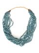 10-strand turquoise necklace by Lester Abeyta (Santo Domingo)