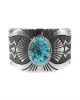 CANDELARIA TURQUOISE BRACELET BY ALTON BEDONIE (NAVAJO)