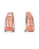 Pink coral earrings by Anthony Garcia (Yaqui)