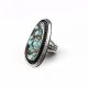 TURQUOISE RING BY PETER NELSON (NAVAJO)
