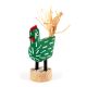 MEDIUM CHICKEN FOLKART BY LES HERBERT (NAVAJO)