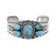 TURQUOISE CLUSTER BRACELET BY HOWARD NELSON (NAVAJO)