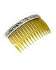STERLING SILVER STAMPED HAIR COMB BY PETER NELSON (NAVAJO)