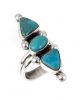 TURQUOISE RING BY MILDRED PARKHURST (NAVAJO)