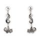 SILVER DANGLE EARRINGS BY ALTON BEDONIE (NAVAJO)