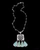 MAN IN THE MAZE & TURQUIOSE NECKLACE BY JAMES FENDENHEIM (TOHONO O'ODHAM)