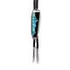 SILVER KINGMAN TURQUOISE & SUGILITE BOLO TIE BY ANTHONY GARCIA (YAQUI)