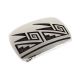 STERLING SILVER OVERLAY BUCKLE BY ANDERSON KOINVA (HOPI)