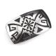 SILVER BELT BUCKLE BY ANDERSON KOINVA (HOPI)