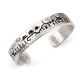 SILVER STORYTELLER CUFF BRACELET BY GILBERT BEGAY (NAVAJO)