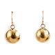 GOLD HUMMINGBIRD DISC EARRINGS BY MARIAN DENIPAH (NAVAJO/OHKAY OWINGEH)